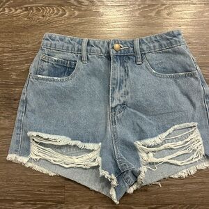 Denim shorts